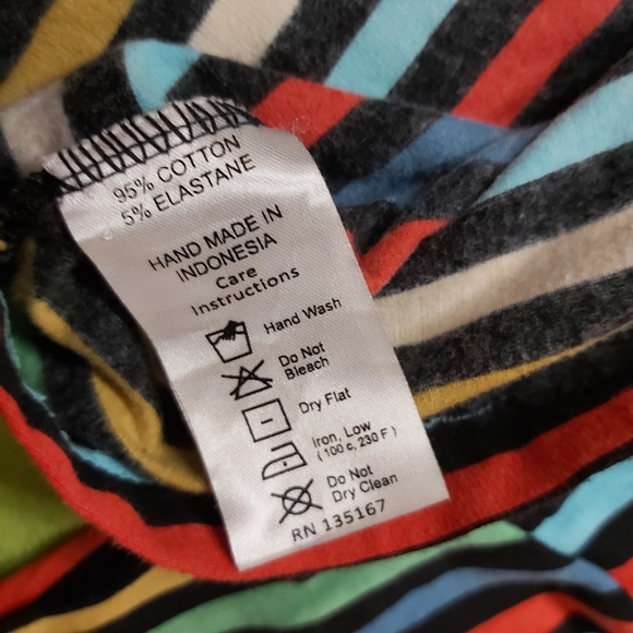 ☆NWOT☆ ~ Motel Long Sleeve Striped Crop Top in Large - Picture 7 of 7